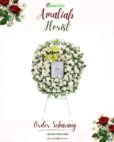 Krans Bunga Duka Cita di Ciptaharja